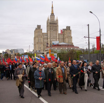 Парад Победы в Пресненском районе